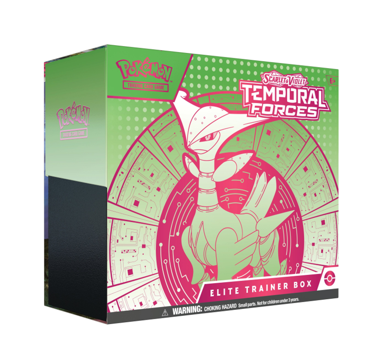 Pokémon TCG Scarlet & Violet Temporal Forces Iron Leaves Elite Trainer Box