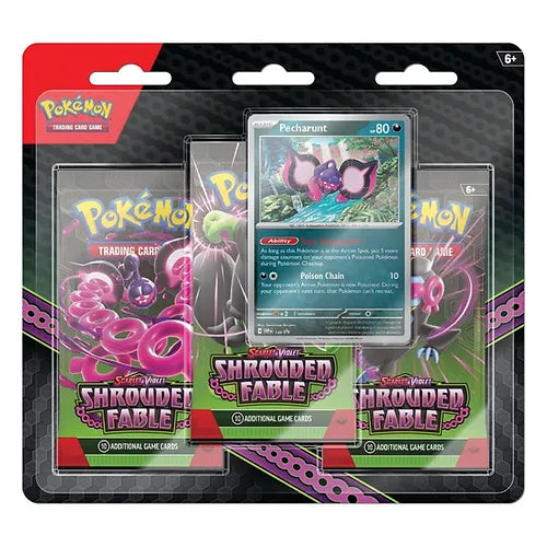 Pokémon TCG Shrouded Fable 3 Pack Blister: Pecharunt