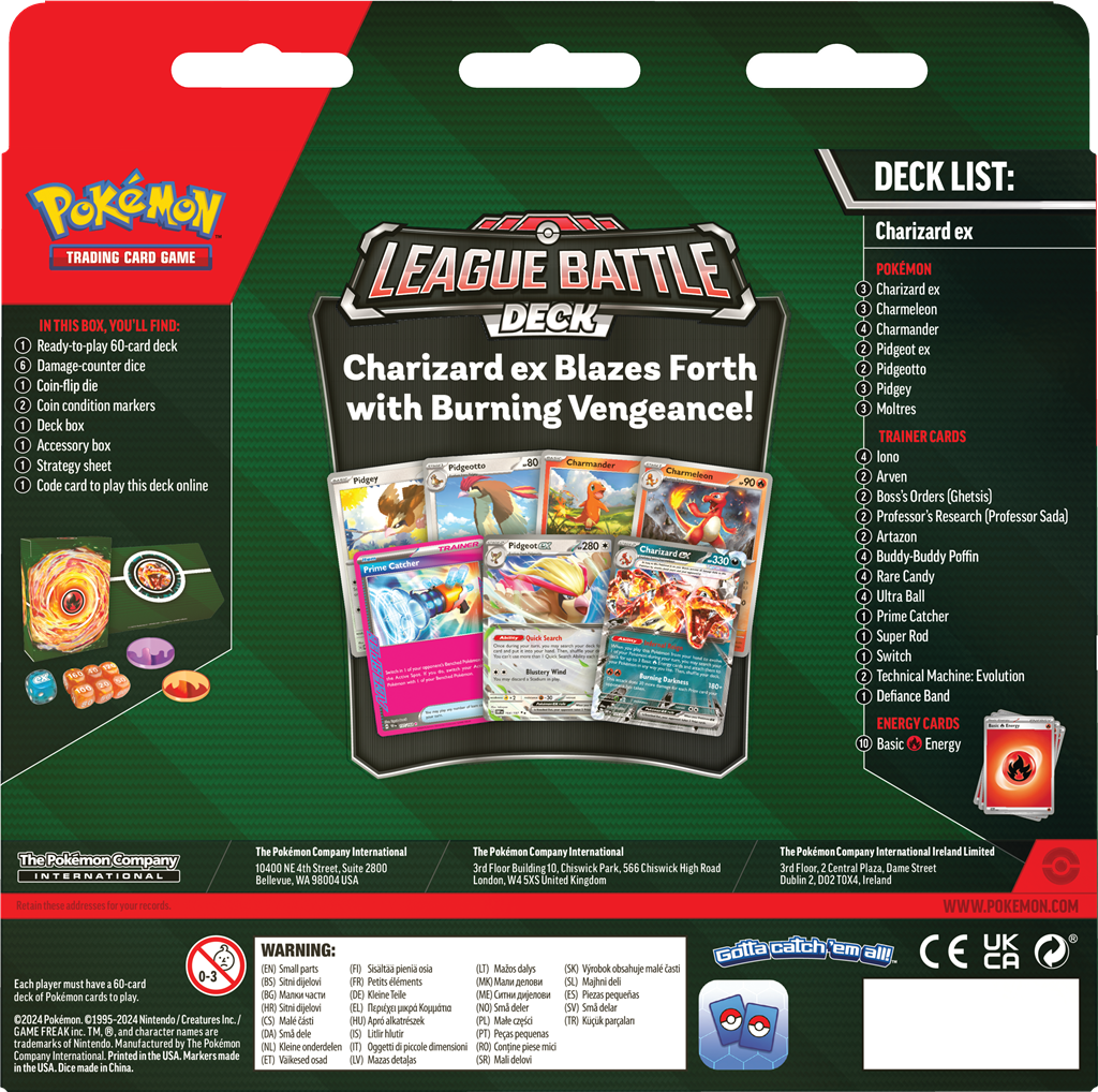 Pokémon TCG Charizard Ex League Battle Deck