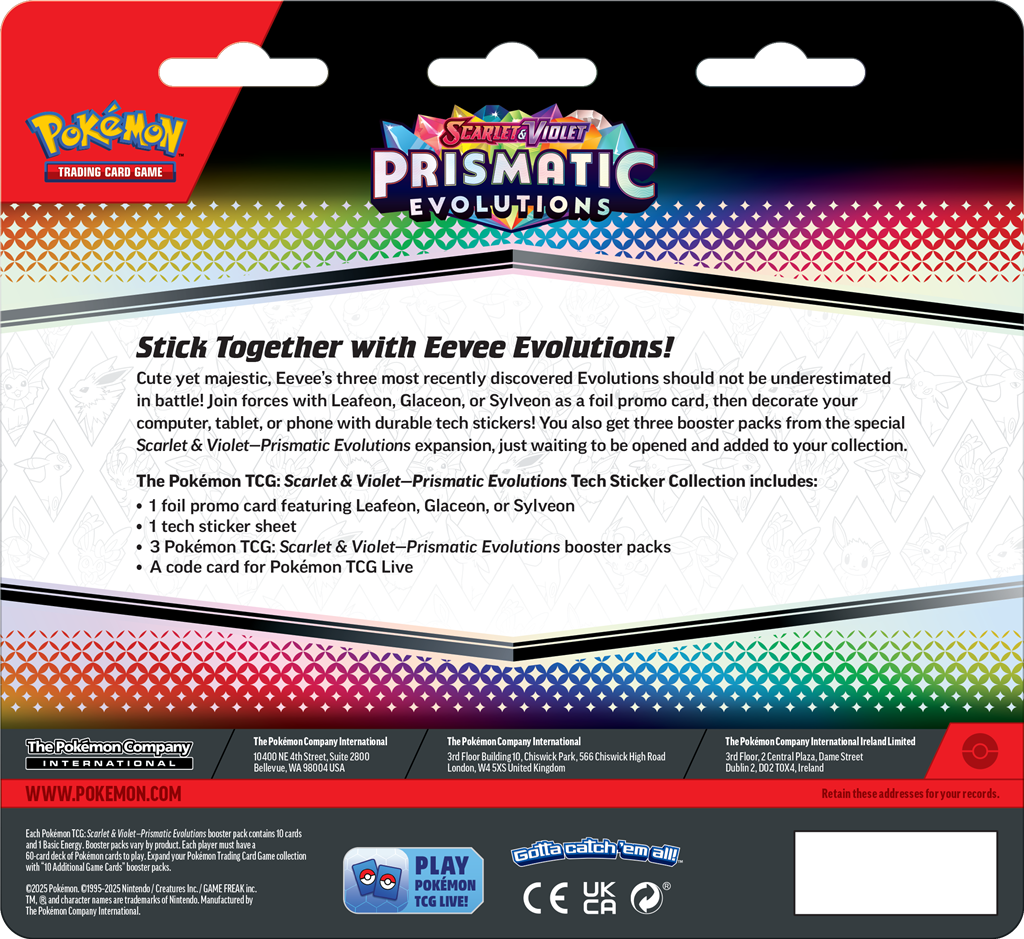 Pokémon TCG Prismatic Evolutions Tech Sticker Sylveon 17-01-2025