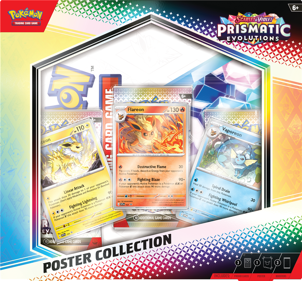 Pokémon TCG Prismatic Evolutions Poster Collection 17-01-2025 Pre Order!!