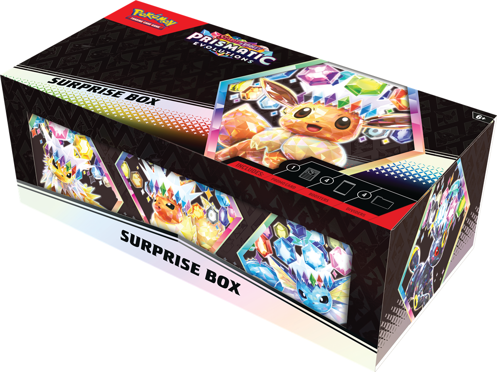 Pokémon TCG Prismatic Evolutions Surprise Box 07-02-2025 Pre Order!!