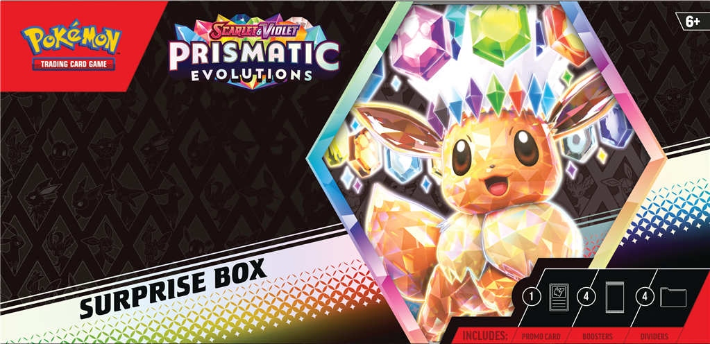 Pokémon TCG Prismatic Evolutions Surprise Box 07-02-2025 Pre Order!!