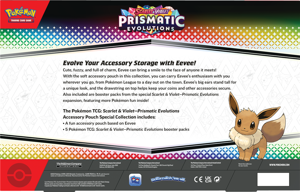 Pokémon TCG Prismatic Evolutions Accessory Pouch Special Collection 25-04-2025 Pre Order!!