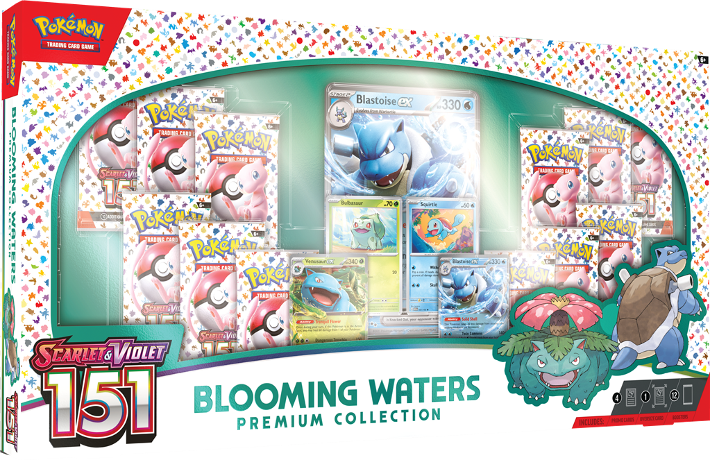 Pokémon TCG 151 Blooming Waters Premium Collection Box 07-02-2025 Pre Order!!